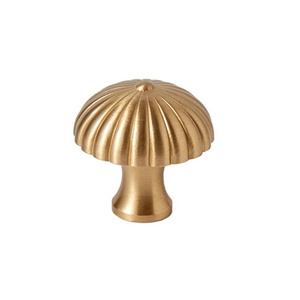 Gold brass mushroom knobs pull cabinet drawer for home dresser door cabinet furniture decorative kitchen wardrobe handle knobs