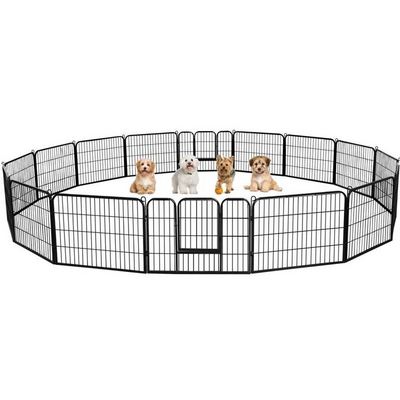 Playpen large barrier metal dog kennel animal cage cover for run outdoor house protective door removeable training pet behavior