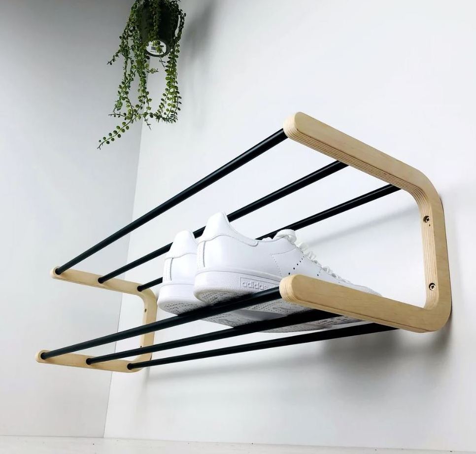 Shoe Storage Folding Adjustable Shoe Slots Organizer bamboo brown shoe storage rack for home indoor outdoor decoration daily