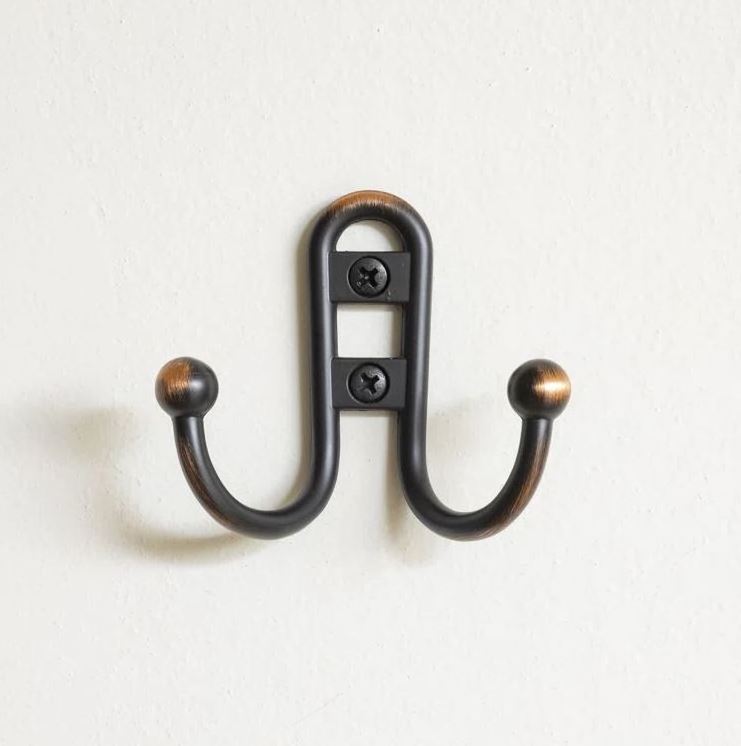 Elegant design metal coat door hook for household behind door clothing hooks kitchen wardrobe bathroom door hanging accessories