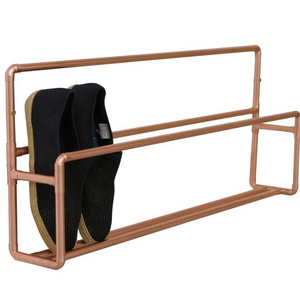 Wall Mounted Copper Shoe Rack Wall Shoe Storage Depth Industrial Shoe Rack Storage Box Rack Hallway metal wall mounted