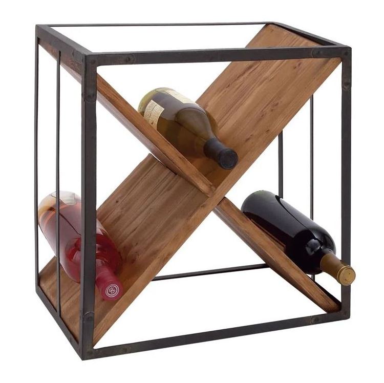 Wine bottle storage rack holder wood for kitchen home decoration dining table champagne wine display rack holder bar wholesale