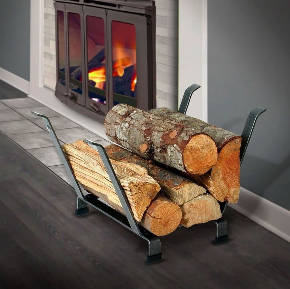 Custom design steel log firewood rack stand holder luxury for home and garden storage indoor and outdoor fireplace accessories