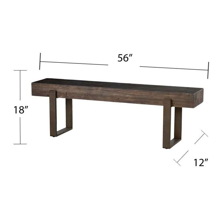 Iron and solid wood bench unique indoor and outdoor furniture for home living room outdoor garden storage bench made in India