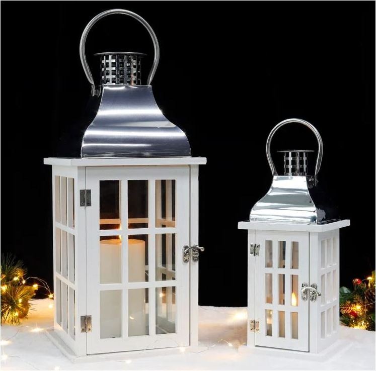 Classic Two Piece Tabletop Lantern Set Candleholder for Home decorative Hotel Restaurant wedding office Made In India Wholesale