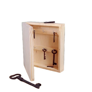 Most selling wooden classy key holder cabinet for entryway office hotels home wall indoor mounted key box bracket cupboard hook