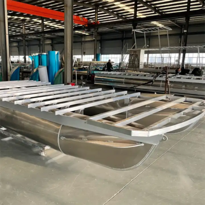 New Arrival 27ft Aluminum Pontoon Tube Luxury Fishing Boat Pontoon Floats for Sale