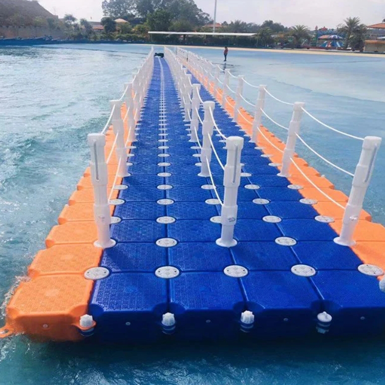 Easy Installation Plastic Modular Floating Pontoon Dock Cubes Hdpe Bridge Block Wholesale