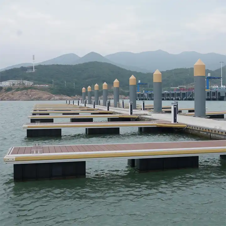 Floating Pier Kits Cost Hot Sale Aluminum Frame Wooden Floor Docks