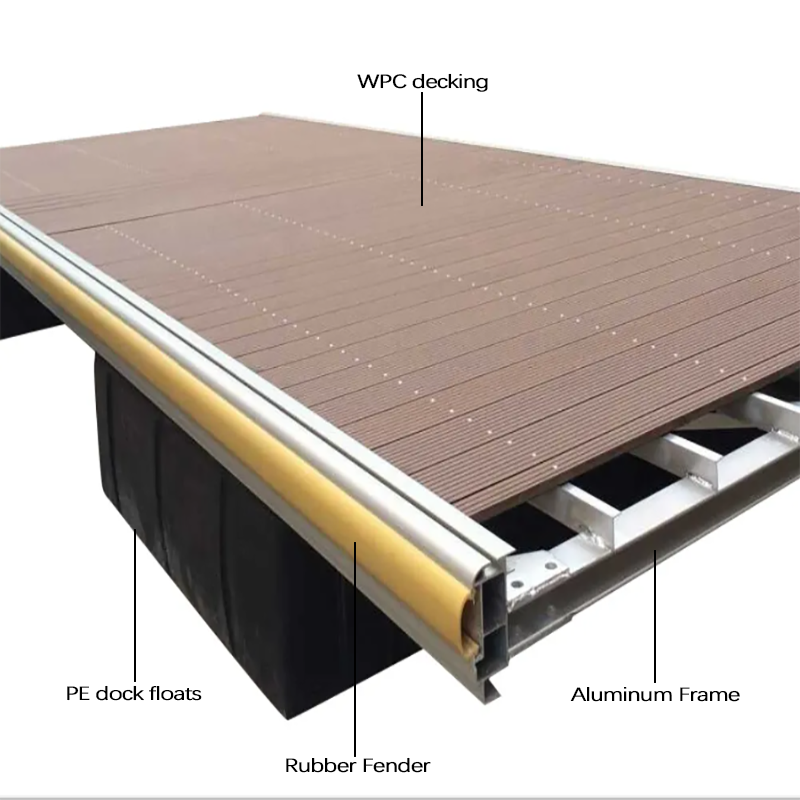 Durable Different Sizes  Marine Polyethylene Plastic Pontoon PE Dock Floaters Box