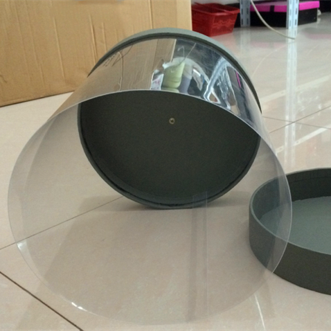 Custom Unique  round pvc packaging clear PV plastic storage flower box packaging gift box