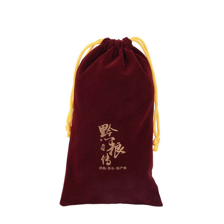 Custom Logo Velvet Pouches Velvet Bags For Hair Dryer