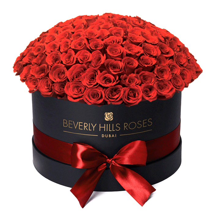 Paper flower gift box Luxury round cardboard flower boxes for bouquets rose flowers packaging