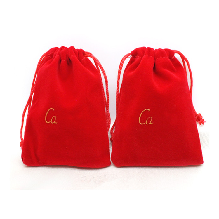 Custom Logo Velvet Pouches Velvet Bags For Hair Dryer