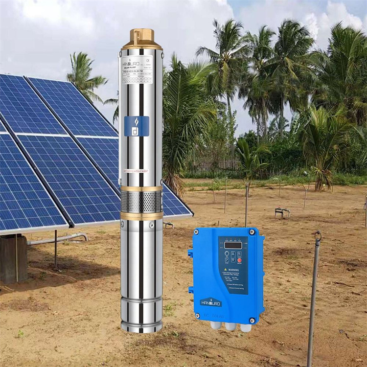 Bomba Sumergible Motobomba Pompe Immerge 72 V 1Hp 1 Hp 72 M Submers Solar Submersible Pump Complete With Panels For Water Supply