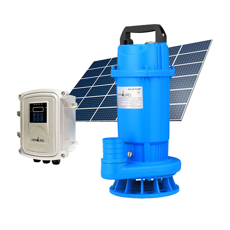 Non Clogging Vertical 1 Hp 6 Inch Solar Submersible Sewage Suction Water Pump Pumps Pumping Machine For Dirty Water