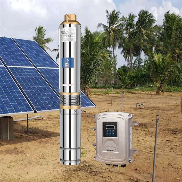 Bomba Sumergible Motobomba Pompe Immerge 72 V 1Hp 1 Hp 72 M Submers Solar Submersible Pump Complete With Panels For Water Supply