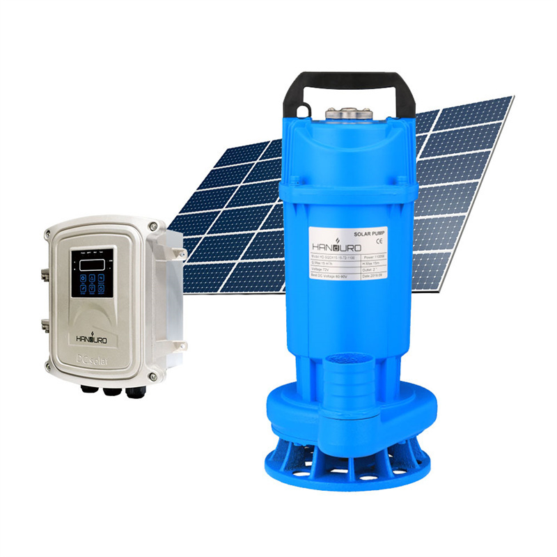 Non Clogging Vertical 1 Hp 6 Inch Solar Submersible Sewage Suction Water Pump Pumps Pumping Machine For Dirty Water