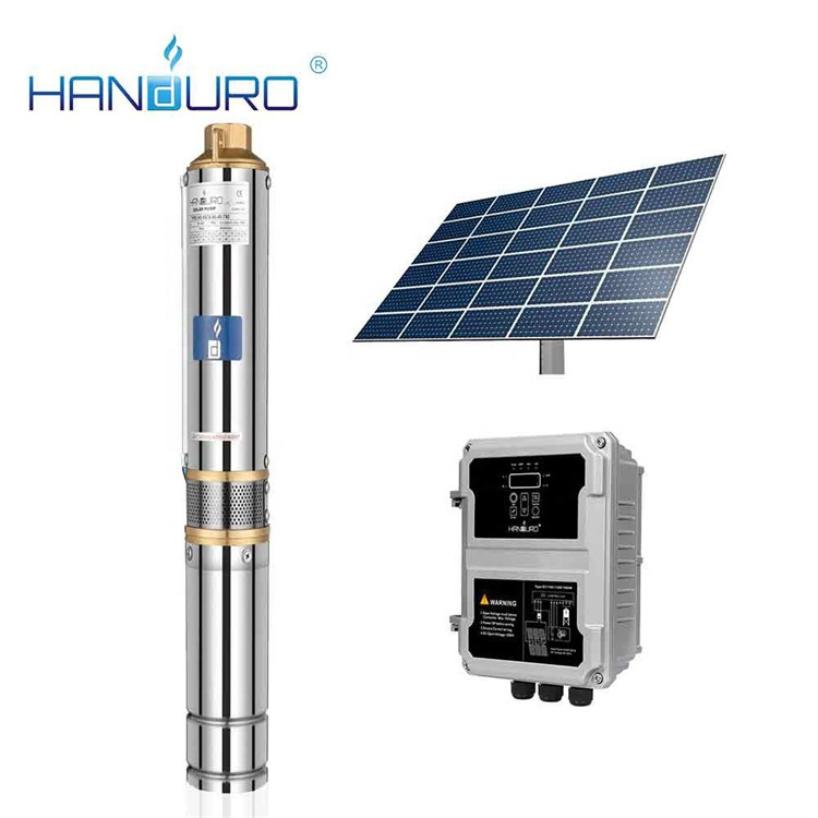 Bomba Sumergible Motobomba Pompe Immerge 72 V 1Hp 1 Hp 72 M Submers Solar Submersible Pump Complete With Panels For Water Supply