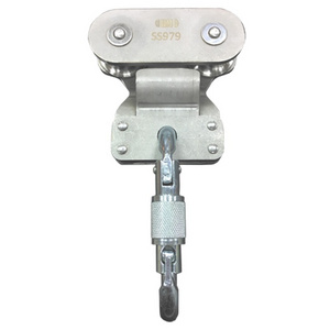 SS979 Fall Arrest System- Horizontal Lifeline System Overhead Stainless Steel Pulley/ Linha de vida