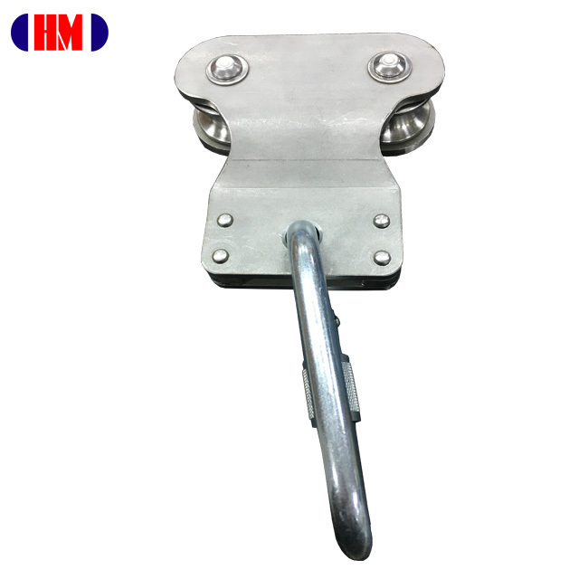 SS979 Fall Arrest System- Horizontal Lifeline System Overhead Stainless Steel Pulley/ Linha de vida