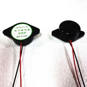 Wholesale Buzzer DC3-24V SFM27-W 30x15mm 93dB continuous acoustic wire 3015 piezoelectric active buzzer 3000Hz