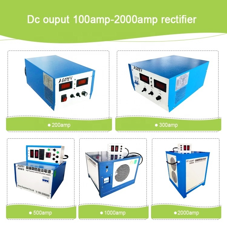 HN  3 phase 200amp dc electropolishing anodizing titanium power supply for anodizing