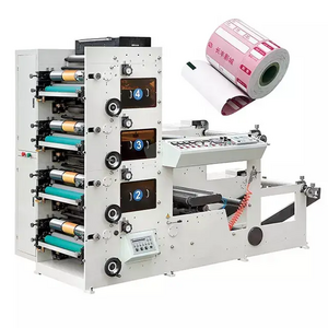 Automatic High Speed 4 Colors Paper Bag Flexo Fabric Label Logo Printing Press Machine Flexo Printing Machine Manufacturers