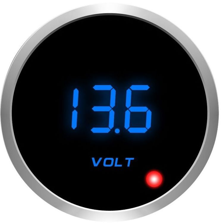 52mm car digital volt gauge