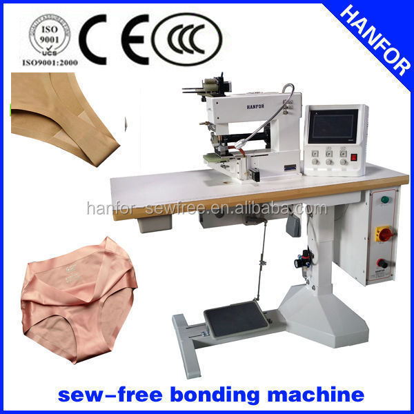 seamless lingerie poloe supp T shirt  folding machine sewfree bonding machine factory sale