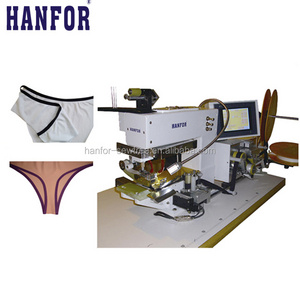 seamless double side hemming v-type machine for elastic underwear hf-902