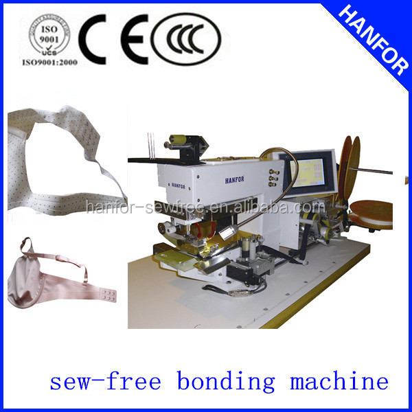 seamless double side hemming v-type machine for elastic underwear hf-902