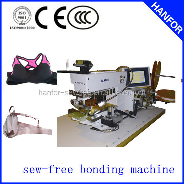 seamless double side hemming v-type machine for elastic underwear hf-902