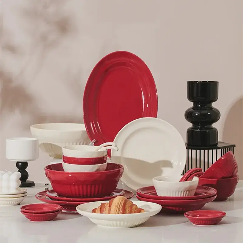 Ceramic Dinnerware Gift Set Porcelain Christmas Gift Set Dinner Dinnerware Set For 2 People Couple