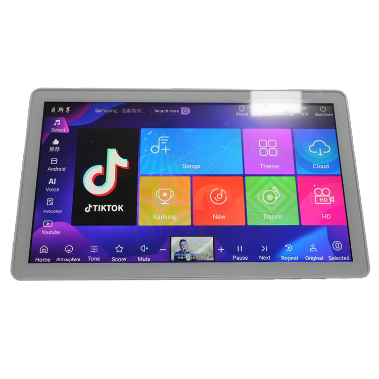 Touch Screen Karaoke System Android Intelligent Voice KTV Bar Karaoke Player Durable Using Portable Party Karaoke Machine