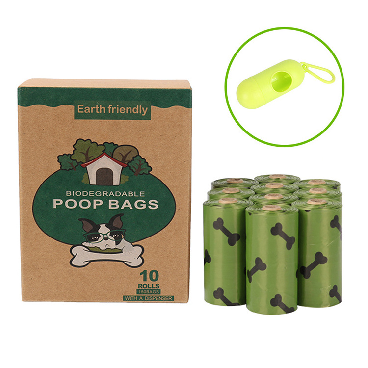 doggy bag manufacture OEM extra strong durable fully degradable EPI pet garbage bag for outdoor puppy walking and travel