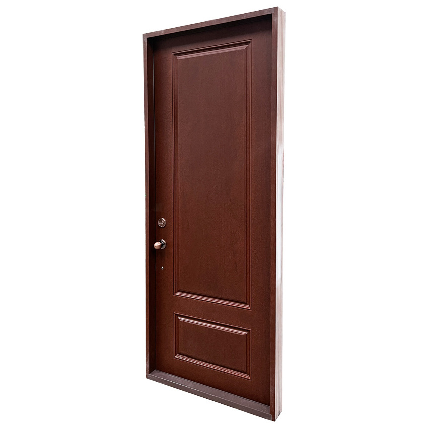 Shop beautiful mahogany textured fiberglass outdoor entrance fiberglass door