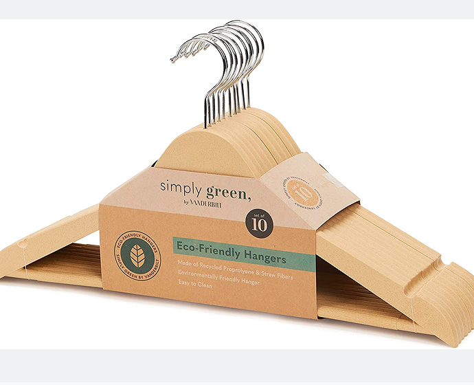 Biodegradable Clothes Hanger Adult Standard Hot Selling Hanger Eco Friendly Wheat Straw Recycle Garment Hanger