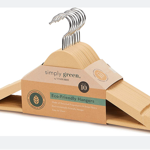 Biodegradable Clothes Hanger Adult Standard Hot Selling Hanger Eco Friendly Wheat Straw Recycle Garment Hanger