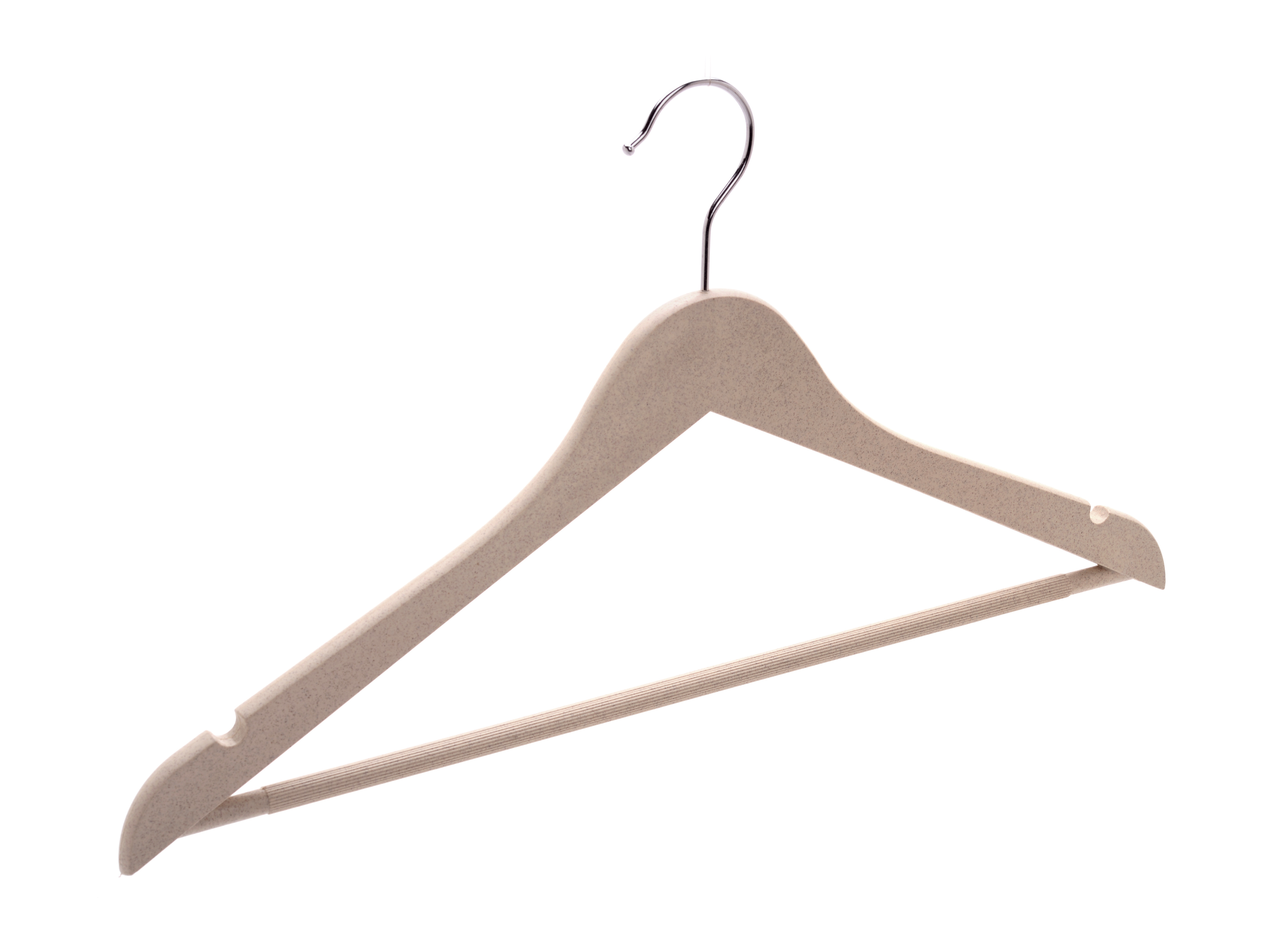 Biodegradable Clothes Hanger Adult Standard Hot Selling Hanger Eco Friendly Wheat Straw Recycle Garment Hanger