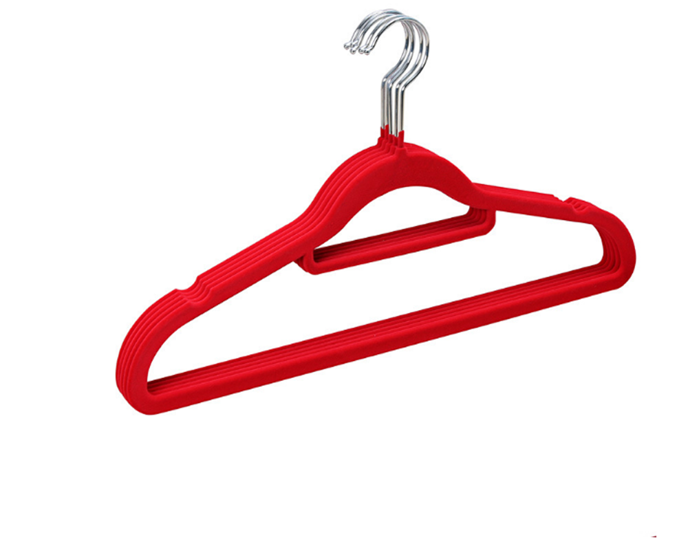 Hot sale wholesale velvet pants flocked hangers 8 pack velvet hanger