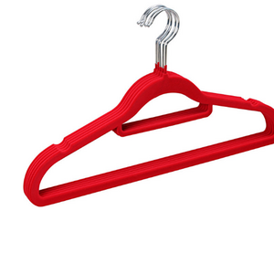 Hot sale wholesale velvet pants flocked hangers 8 pack velvet hanger