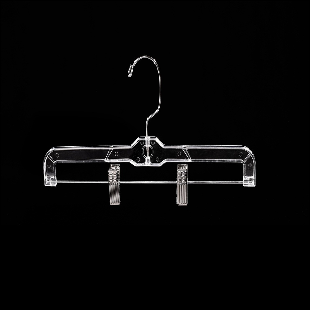 Clear Plastic hanger economy transparent plastic hanger swivel hook