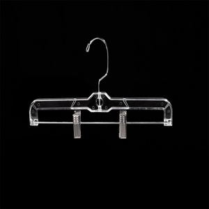 Clear Plastic hanger economy transparent plastic hanger swivel hook