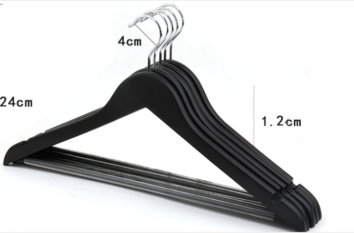 20 pack Black wooden clothes coat suit hangers for sale