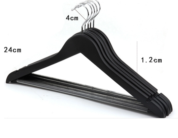 20 pack Black wooden clothes coat suit hangers for sale