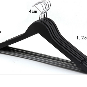 20 pack Black wooden clothes coat suit hangers for sale