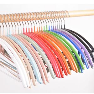 Colorful metal hanger for laundry wire clothes hanger iron hangers