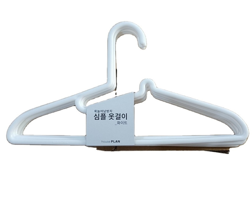 Customizable Plastic Coat Hangers with Logo Non-Slip Clothing Organizer for Jackets Pants for Laundry Use Low MOQ Supported