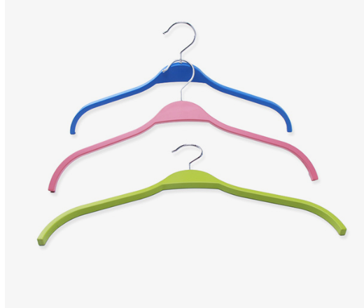 Plastic Cloth Hanger Convenient Custom Coat Jacket Pants Rack with Bag Injection Technics for Wardrobe Use soild plastic hangers